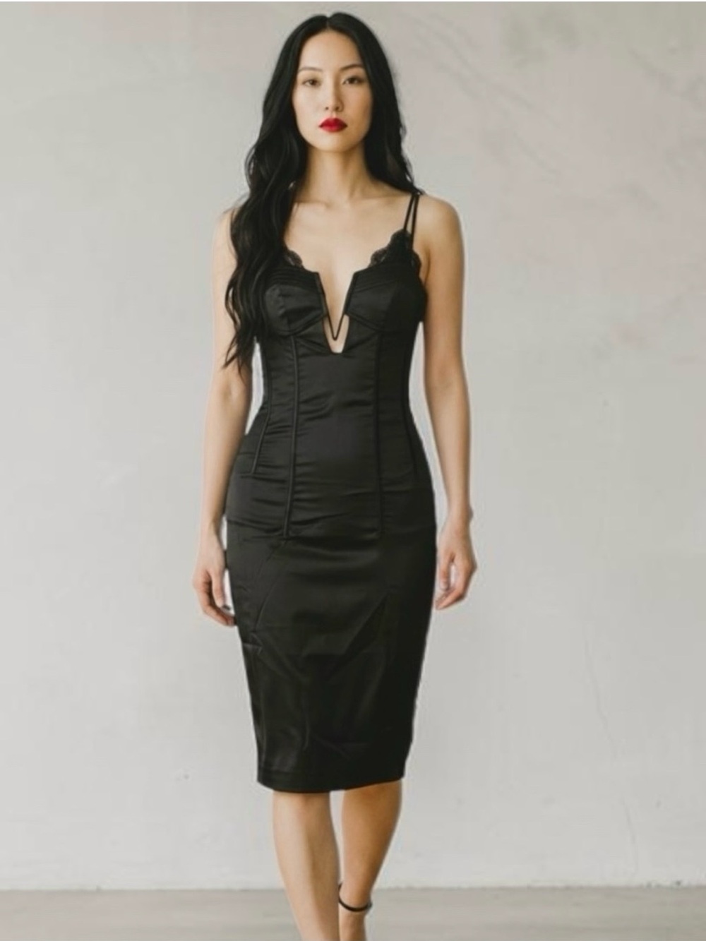 Bardot Women’s Black Bella Corset Bodycon Mini Dress Size 8/ M